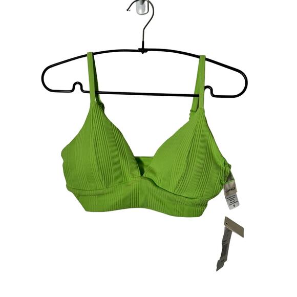 L Space Green Bikini Top NWT Size Large D Cup - Picture 1 of 7